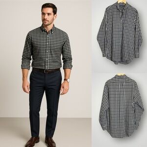 𝅺Ralph Lauren | Yarmouth Plaid Shirt Button Down Long Vintage